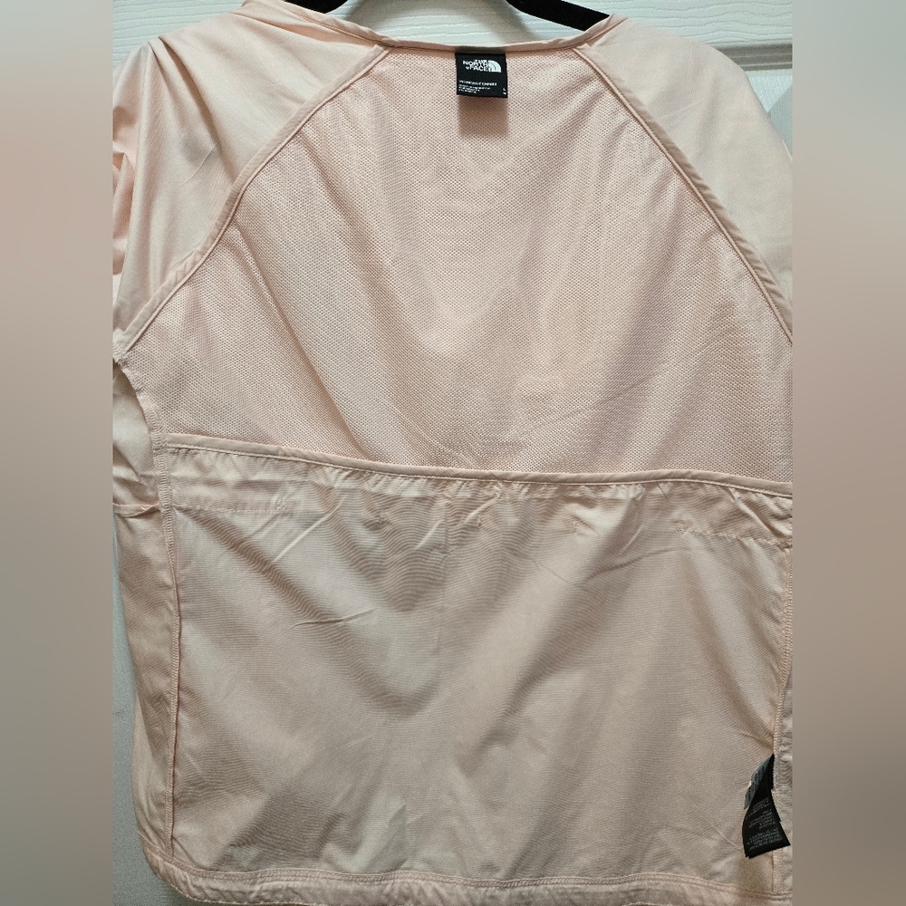 The North Face Women's Light Pink Hooded Windbreaker Jacket, Size L - Picture 15 of 16